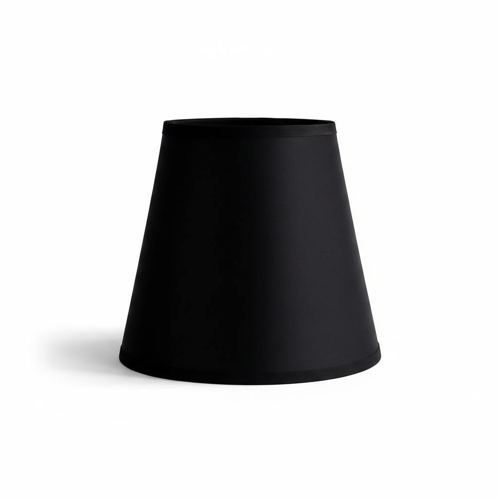 Abat Jour Conique Noir – Mat Design