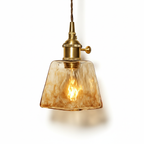 Abat Jour Suspension Verre Vintage – Cristalia Laiton