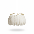 Abat Jour Suspension Plume Blanche – Luminaire Bohème
