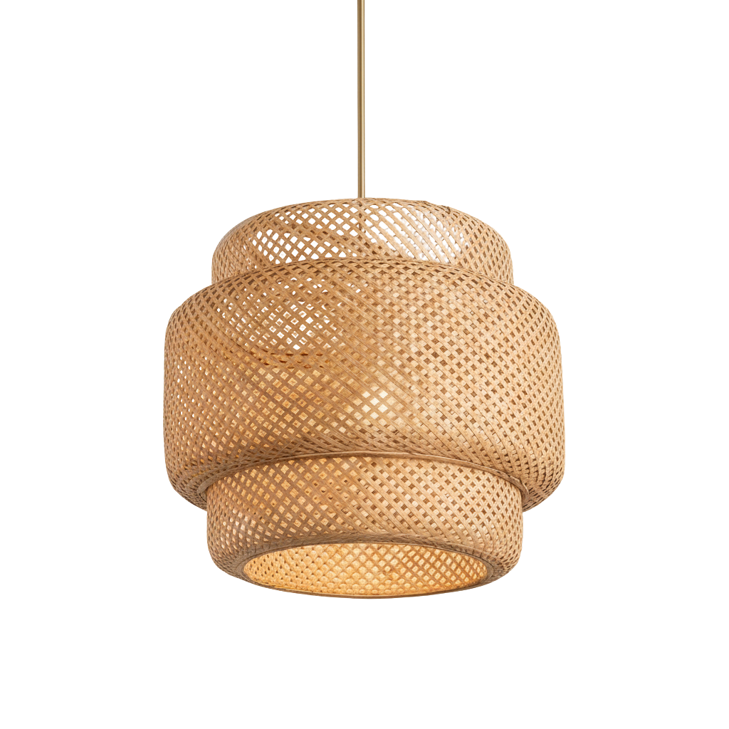 Abat Jour Suspension Rotin – Lanko Design Bohème