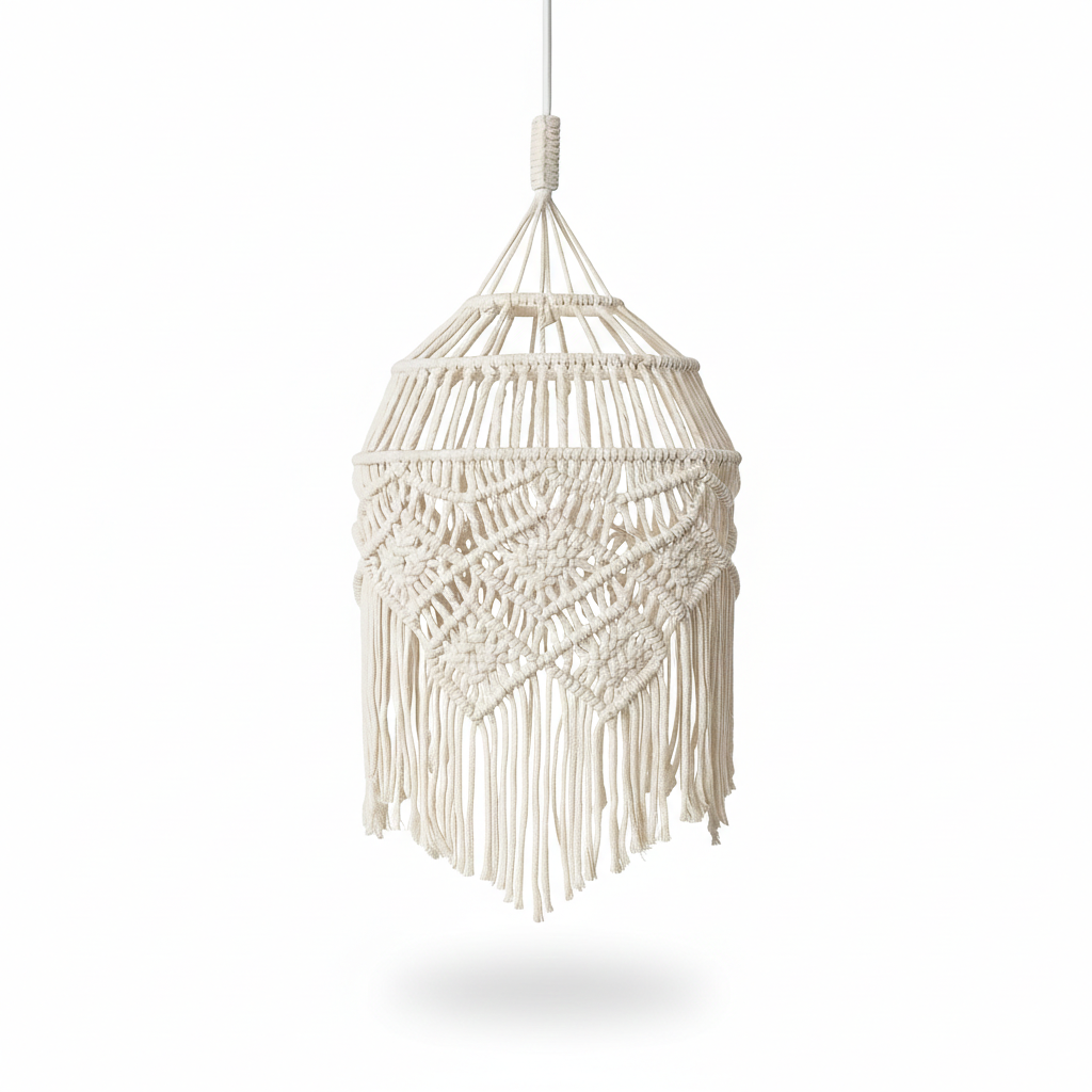 Abat Jour Macramé – Suspension Bohème Nila