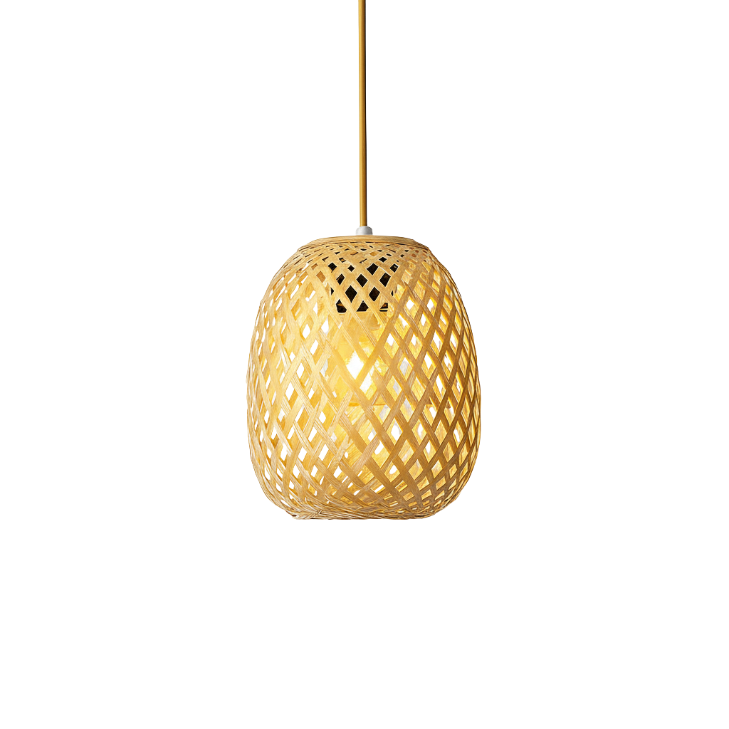 Abat jour Suspension Rotin – Luminaire bohème novaris