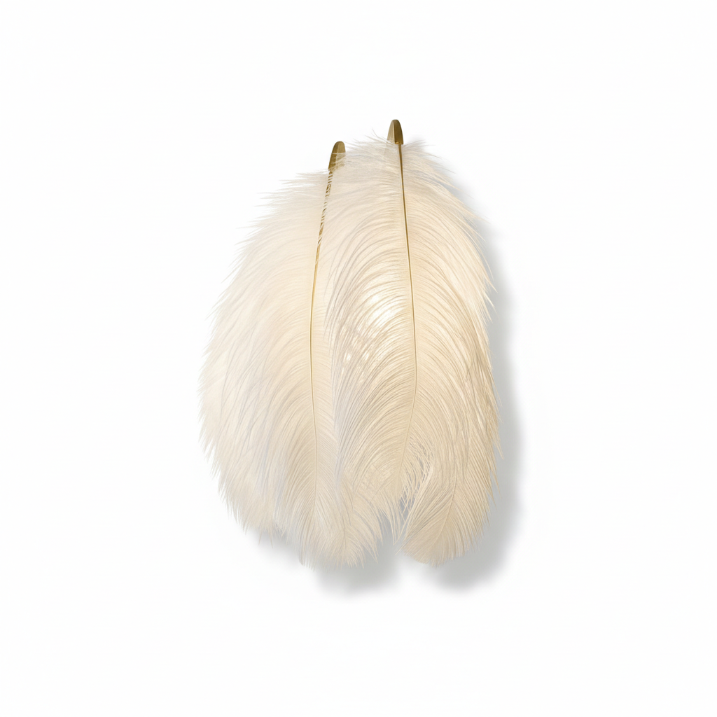 Abat Jour Plume Murale – Luminaire Bohème Élégant