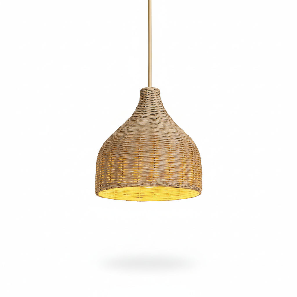 Abat jour Suspension Rotin – Luminaire Bohème Nera
