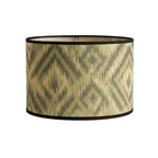 Abat Jour Bambou – Tambour Losanges Gris