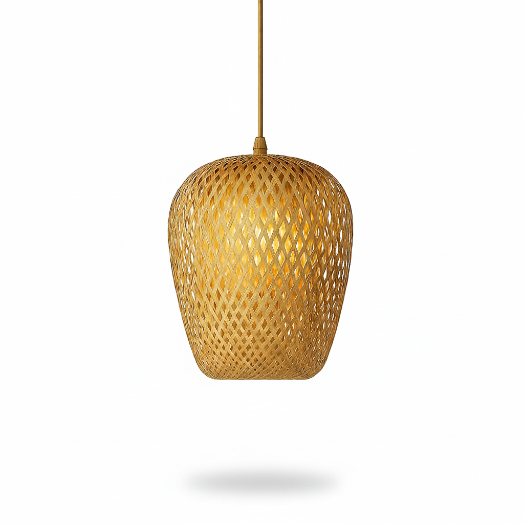 Abat jour Suspension Rotin – Luminaire Bohème Bali