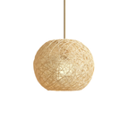Abat Jour Suspension Rotin Luma – Luminaire Bohème