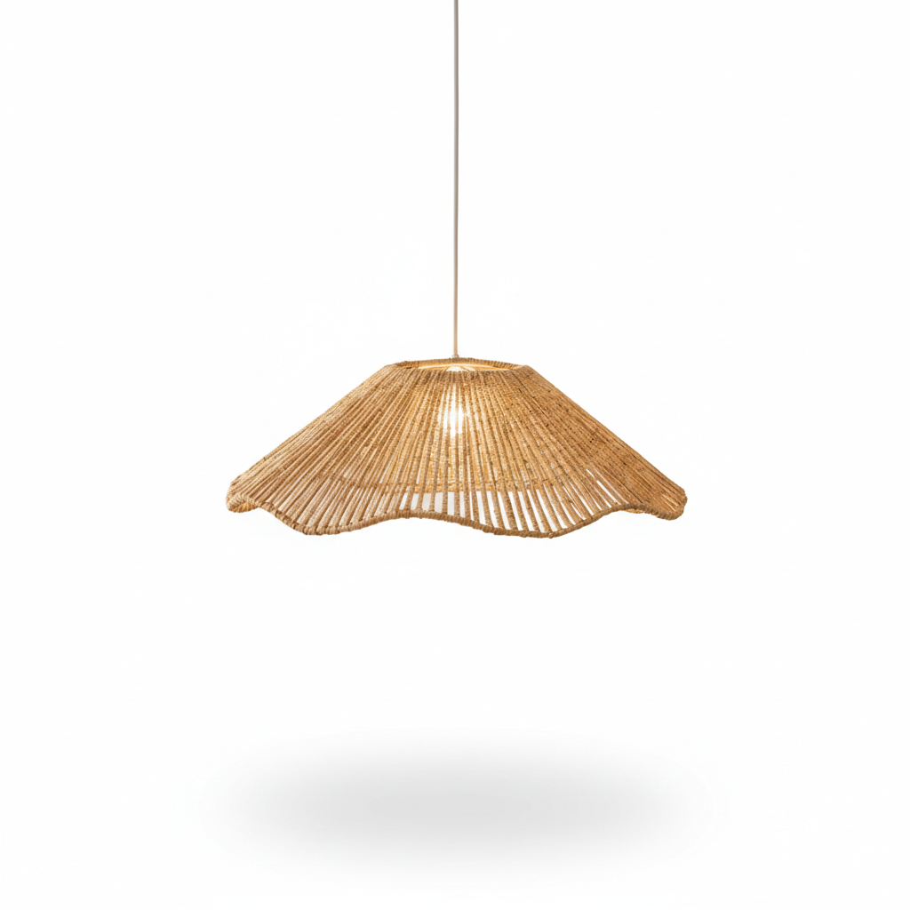 Abat Jour Suspension Japandi – Aura Tressé