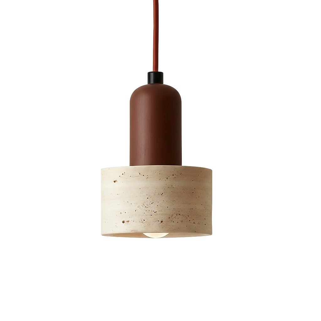 Abat Jour Suspension Travertin – Brunel Terracotta