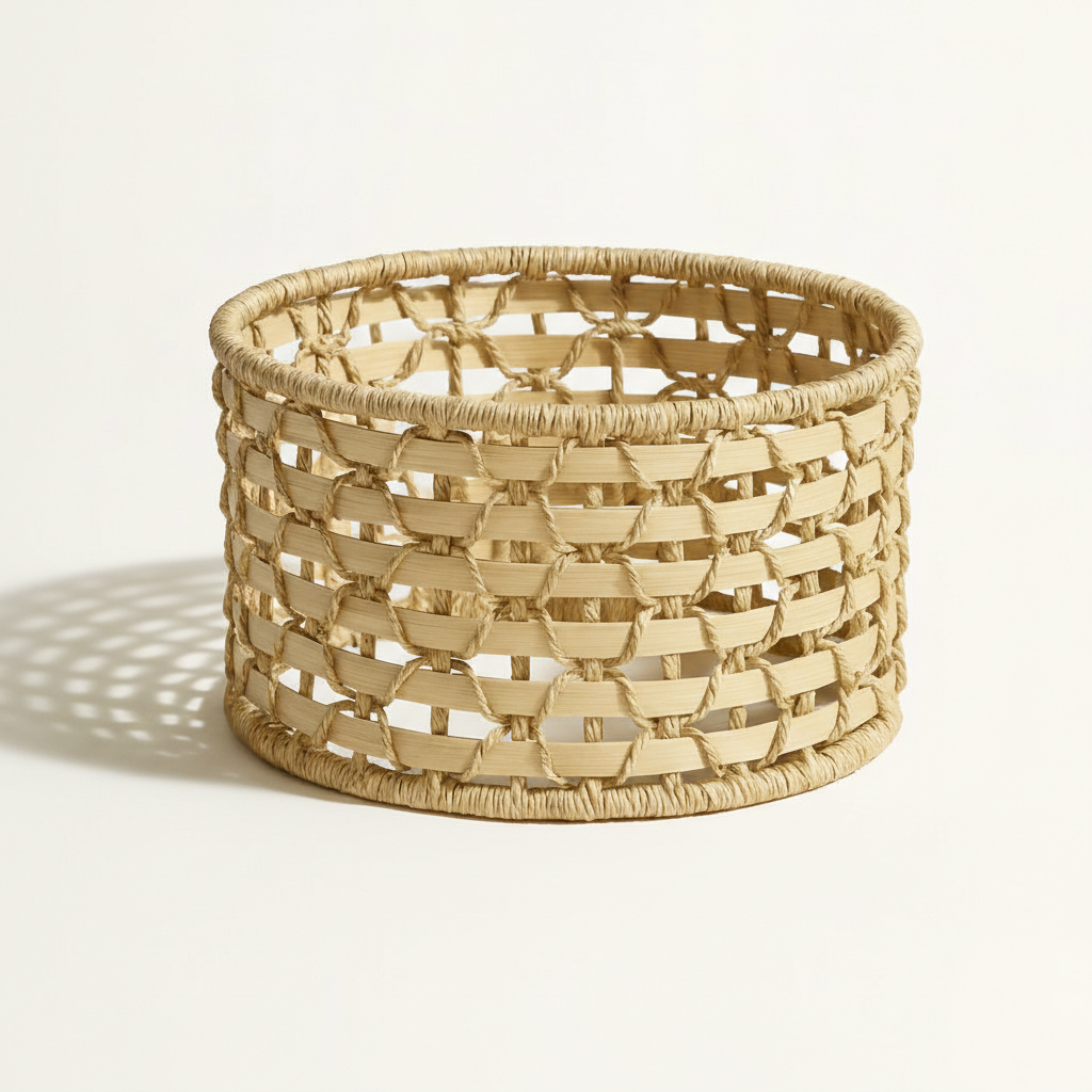 Abat-jour Rotin – Suspension Bohème Tressia