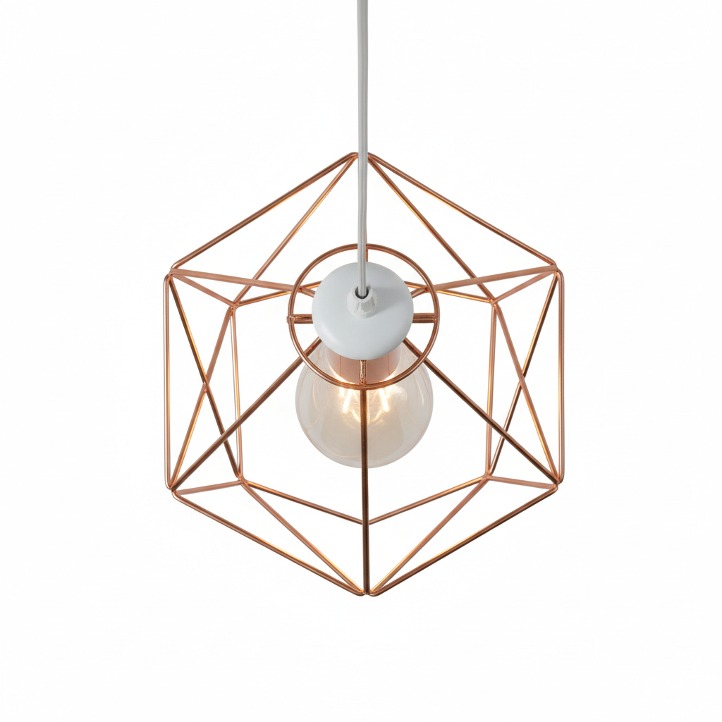 Abat Jour Suspension Métal – Aurea Cuivré