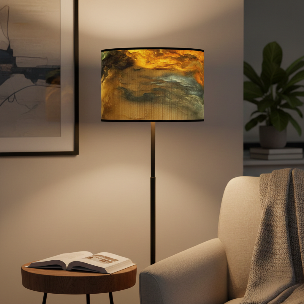 Abat Jour Bambou Aurore – Tambour Art Déco