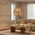 Abat Jour Rotin – Suspension Bohème Naturel