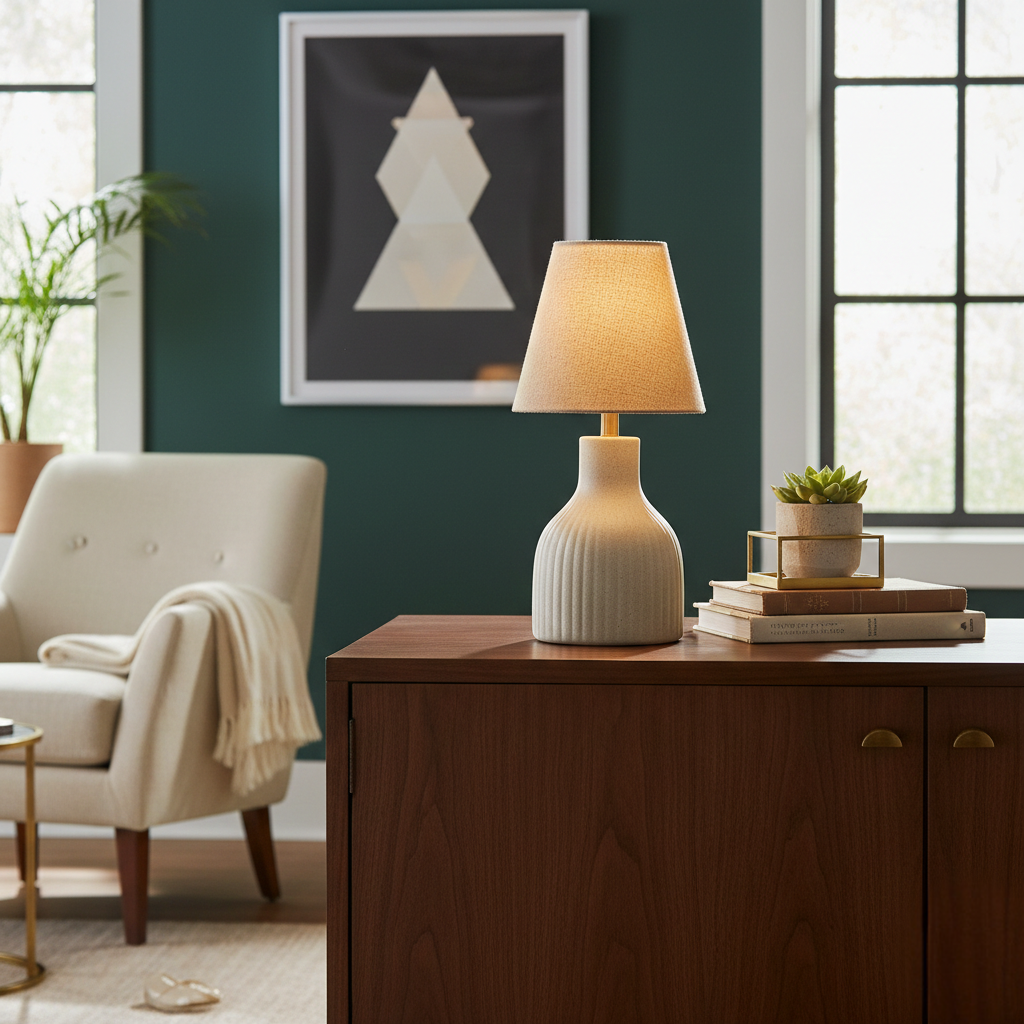 Abat Jour Conique – Style Rotin