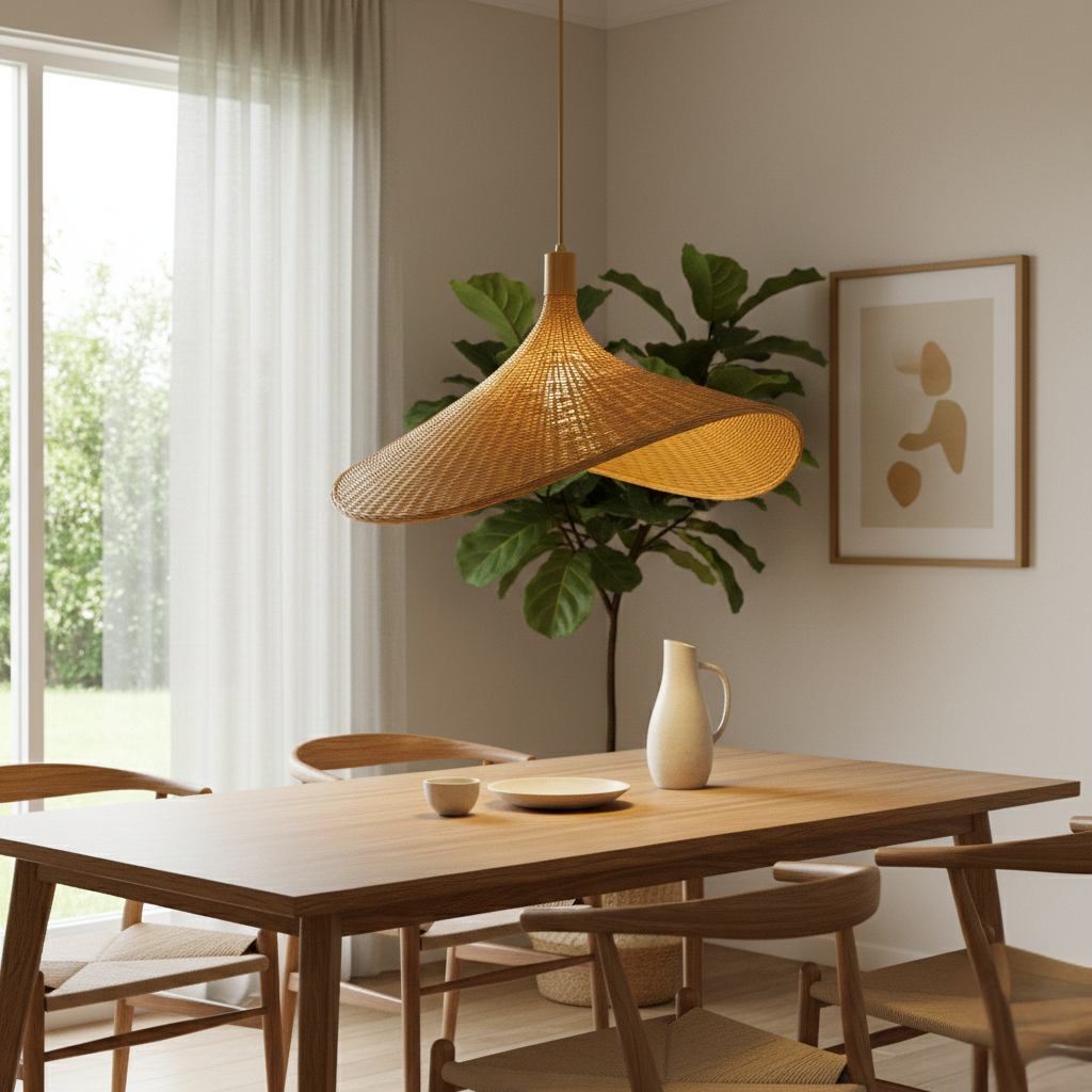 Abat jour Suspension Rotin – Bohème