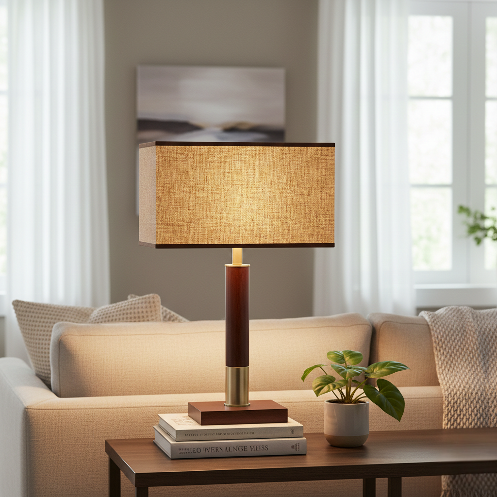 Abat Jour Rectangle Lin – Nivea Moderne