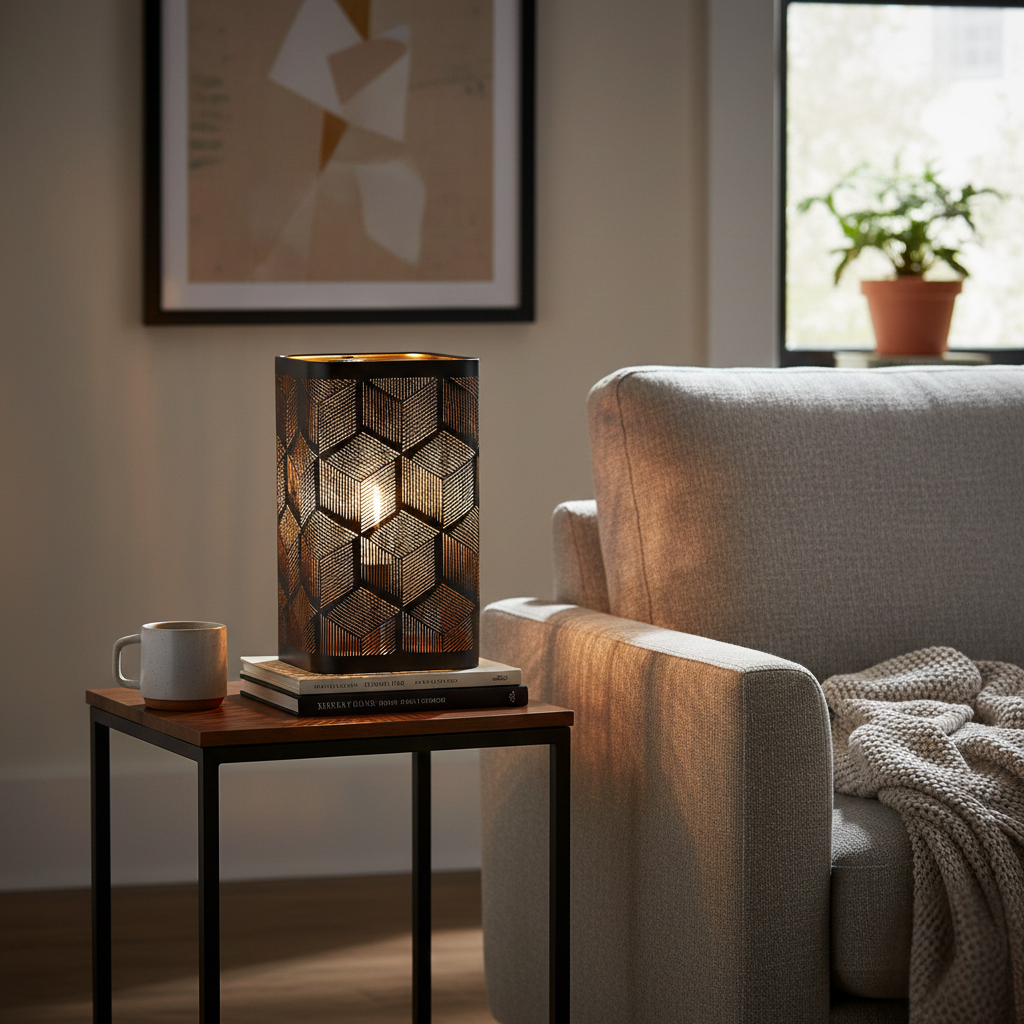 Abat Jour Métal Rectangulaire – Design Industriel