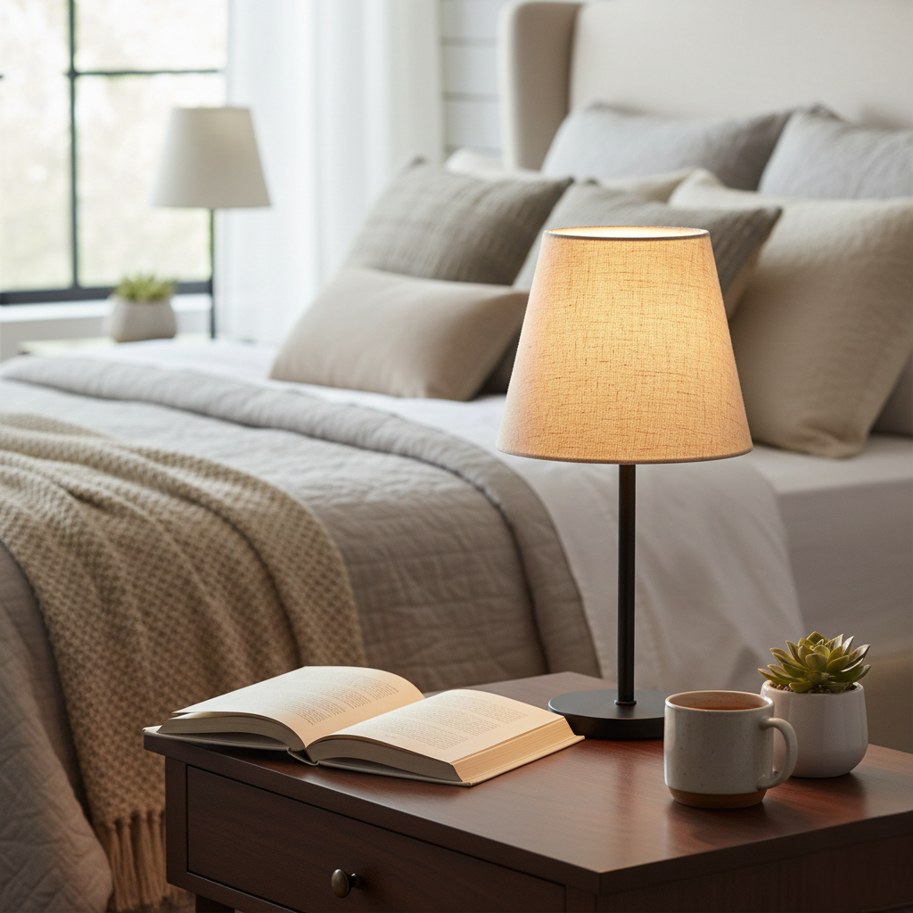 Abat Jour Conique Beige – Lot de 2