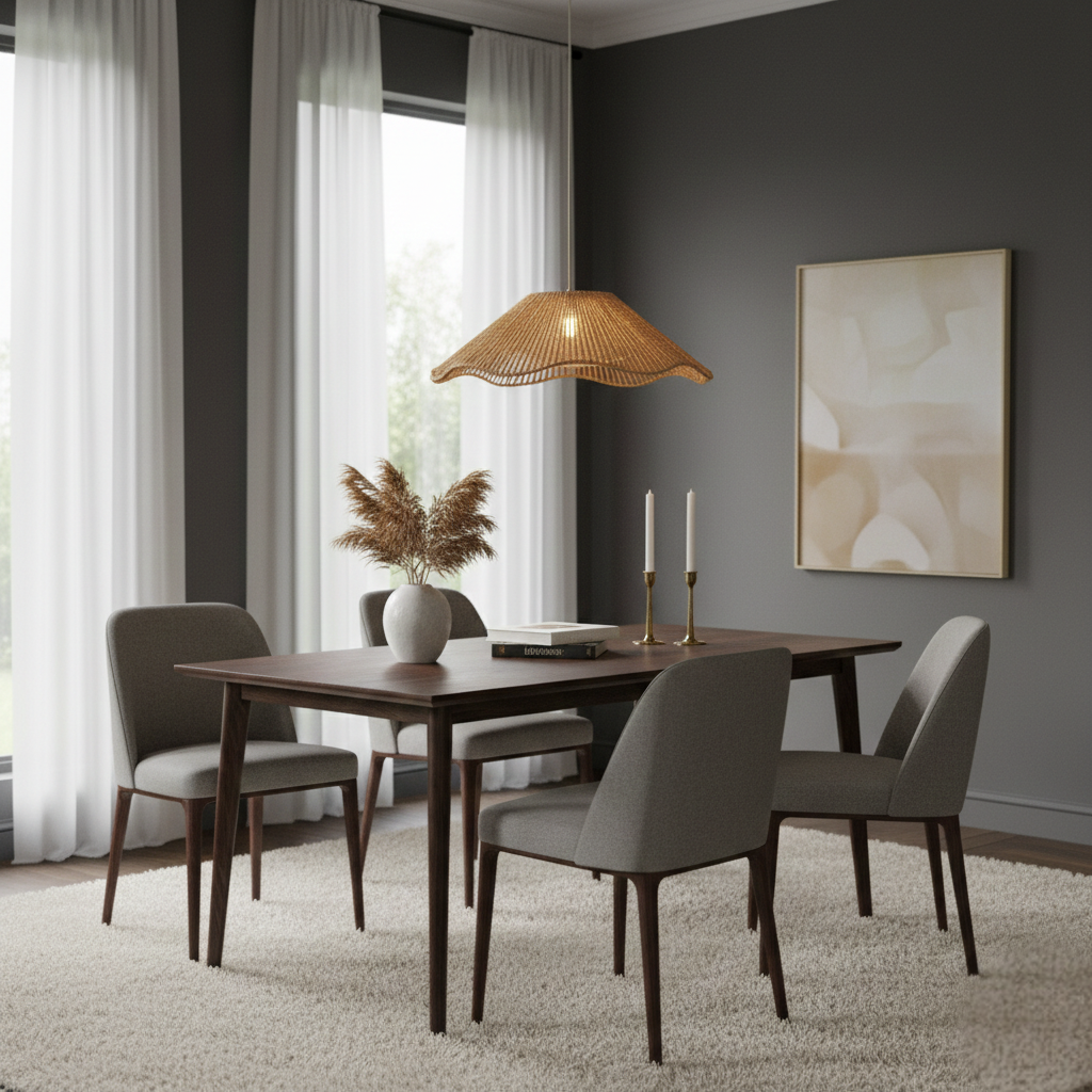 Abat Jour Suspension Japandi – Aura Tressé