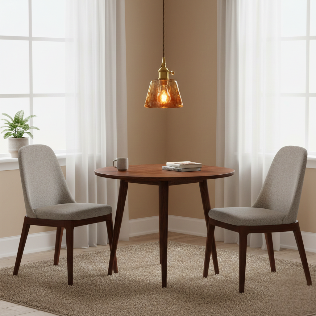 Abat Jour Suspension Verre Vintage – Cristalia Laiton