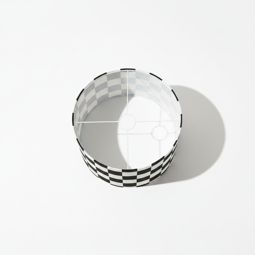 Abat Jour Tissu – Tambour Squares Moderne