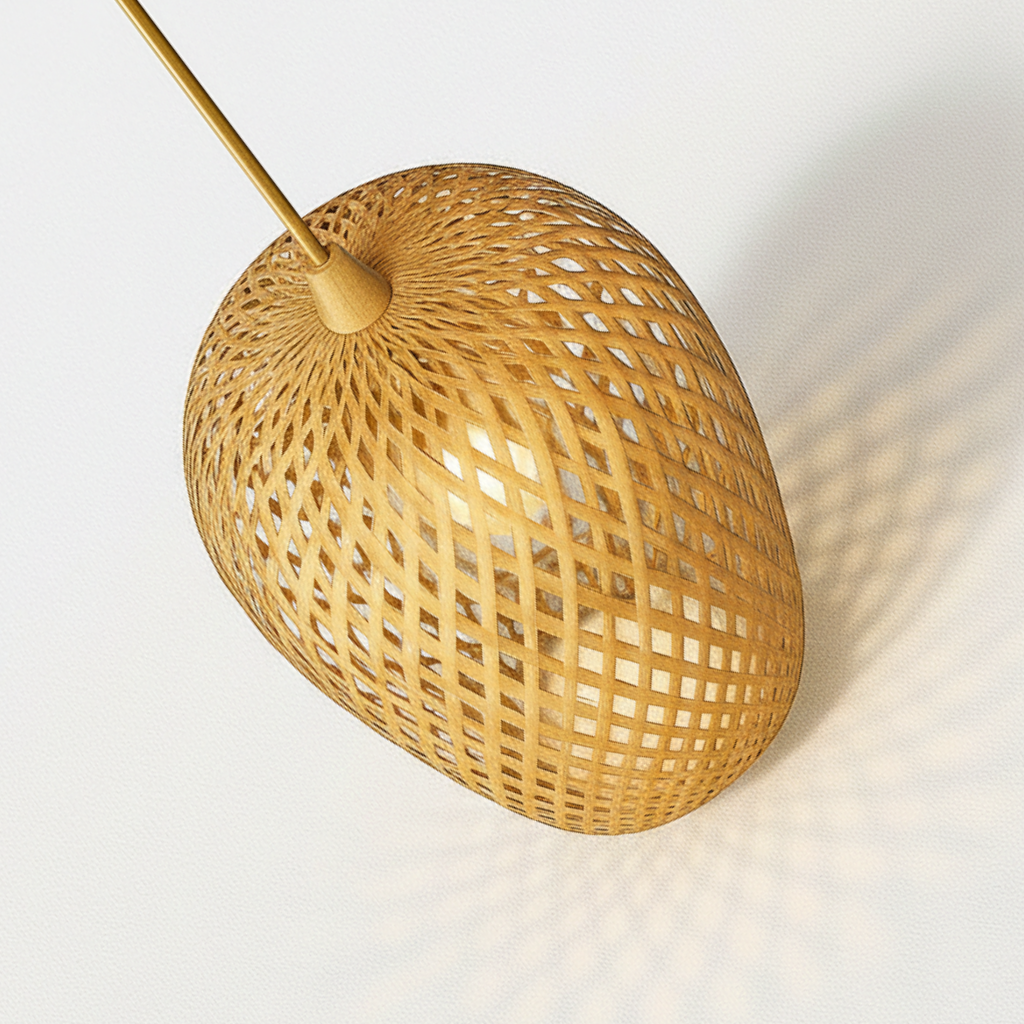 Abat jour Suspension Rotin – Luminaire Bohème Bali