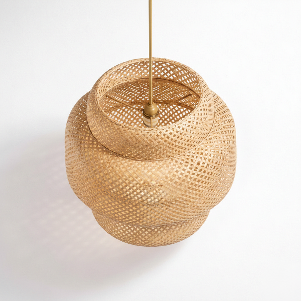 Abat Jour Suspension Rotin – Lanko Design Bohème