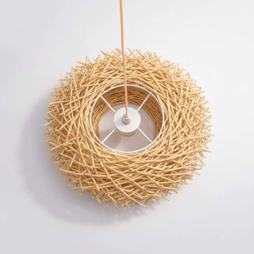 Abat Jour Suspension Rotin – Kano Bohème
