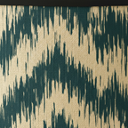 Abat Jour Bambou – Tambour Motifs Vagues Vertes