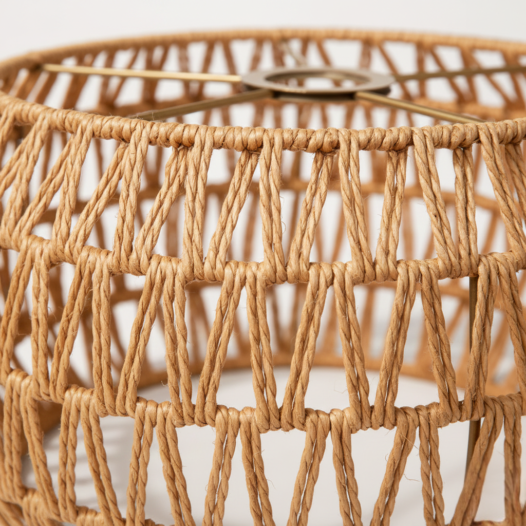 Abat Jour Suspension Rotin – Riva Japandi