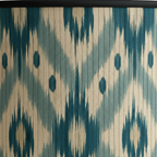 Abat Jour Bambou – Tambour Diamant Bleu