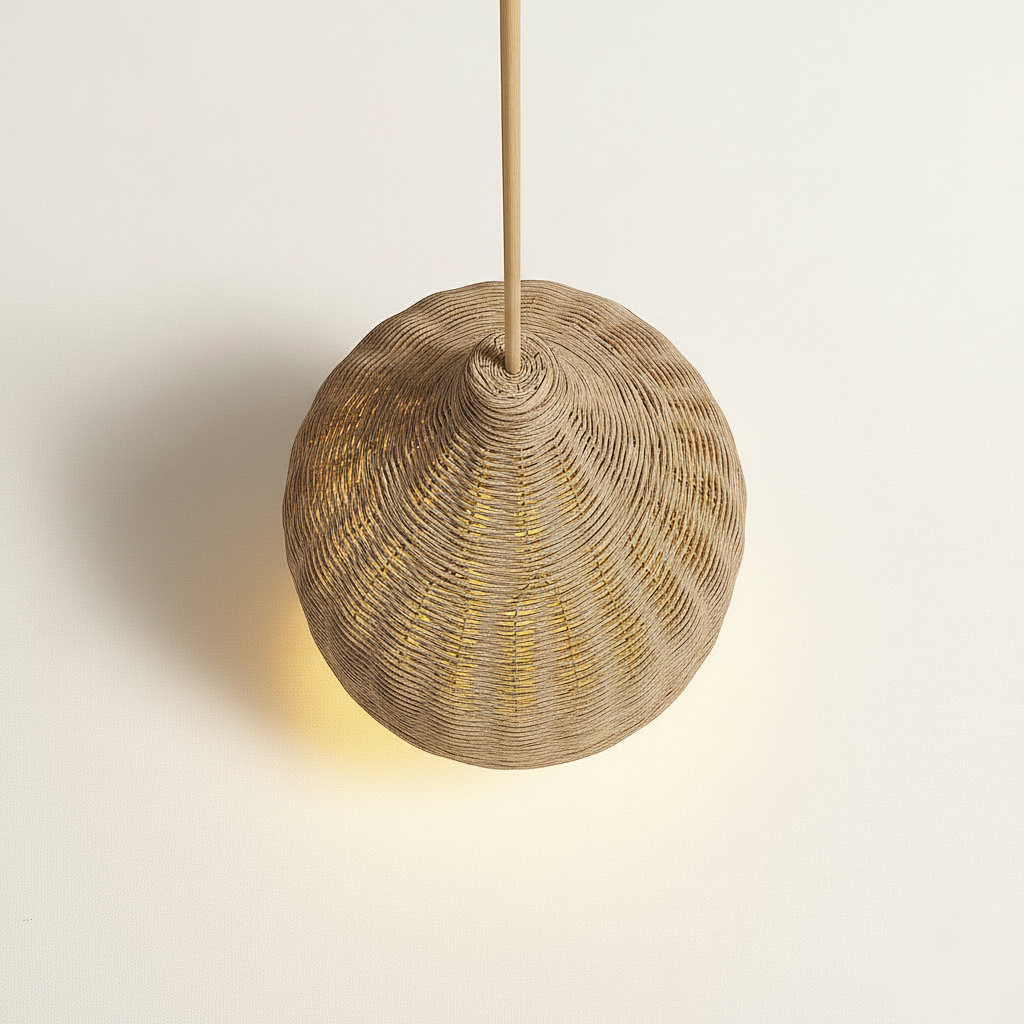 Abat jour Suspension Rotin – Luminaire Bohème Nera