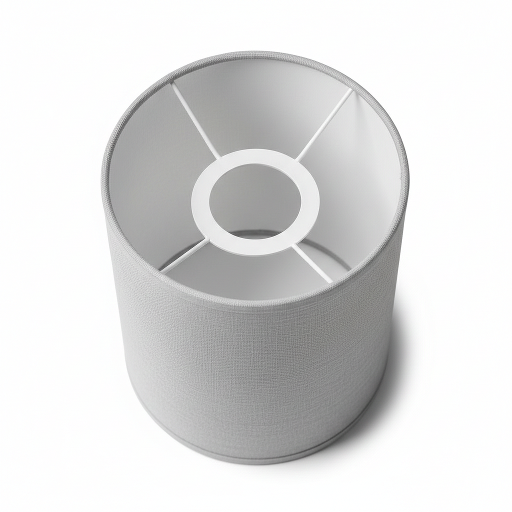 Abat-jour Lin – Cylindre Grisella Gris