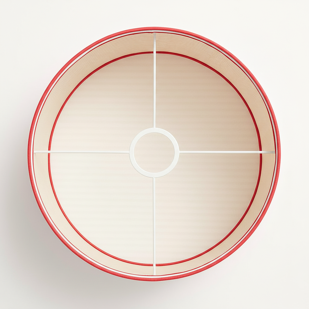 Abat Jour Tissu – Tambour Rayline Moderne