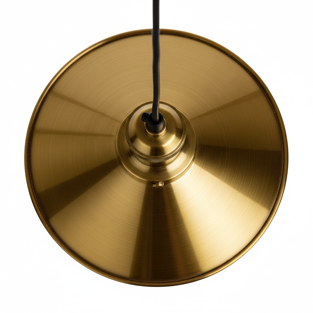 Abat Jour Suspension Métal Laiton – Luminaire Cuisine Moderne