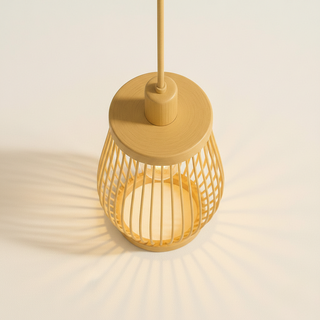 Abat jour Suspension Rotin – Luminaire Zen Ona