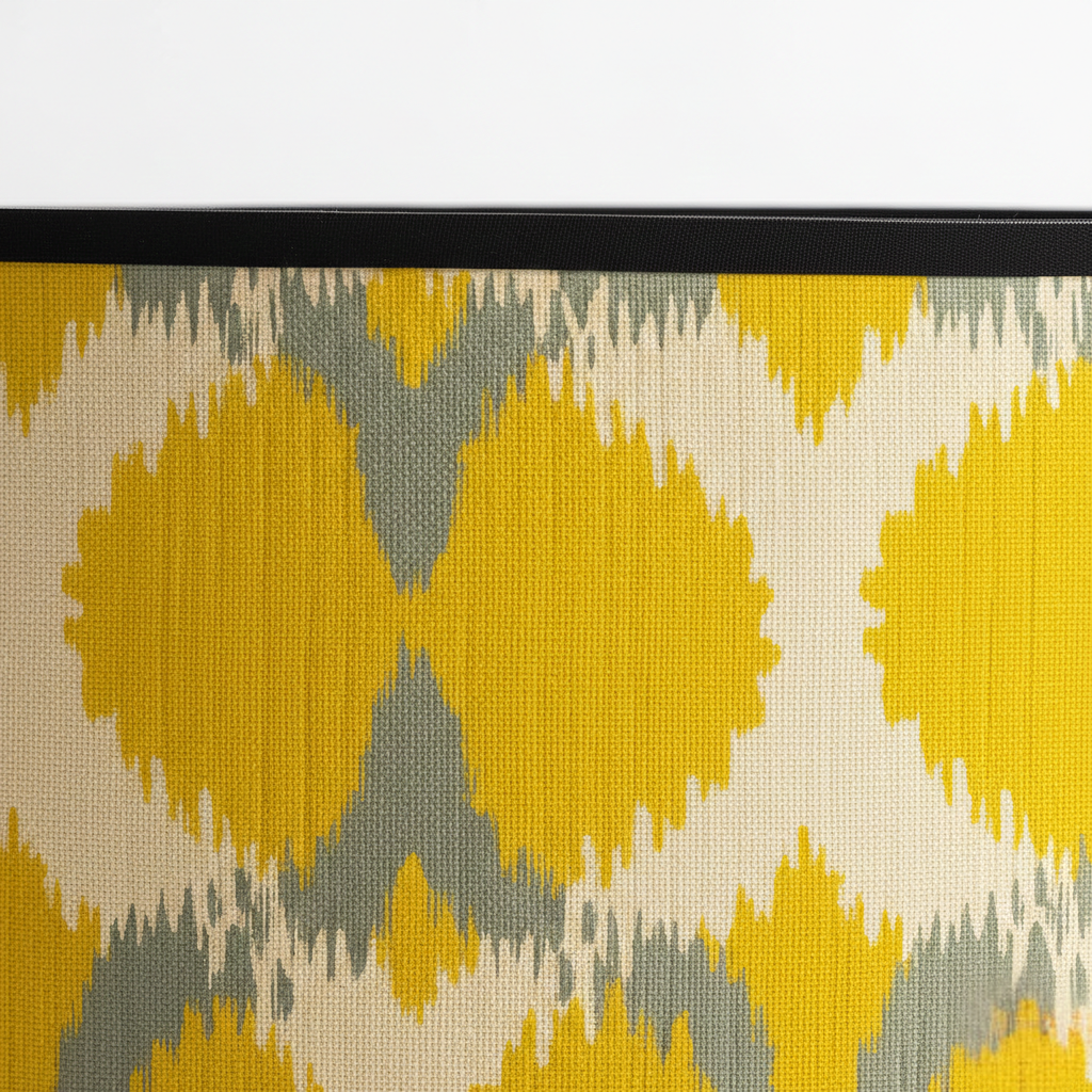 Abat Jour Bambou – Tambour Cercles Jaunes