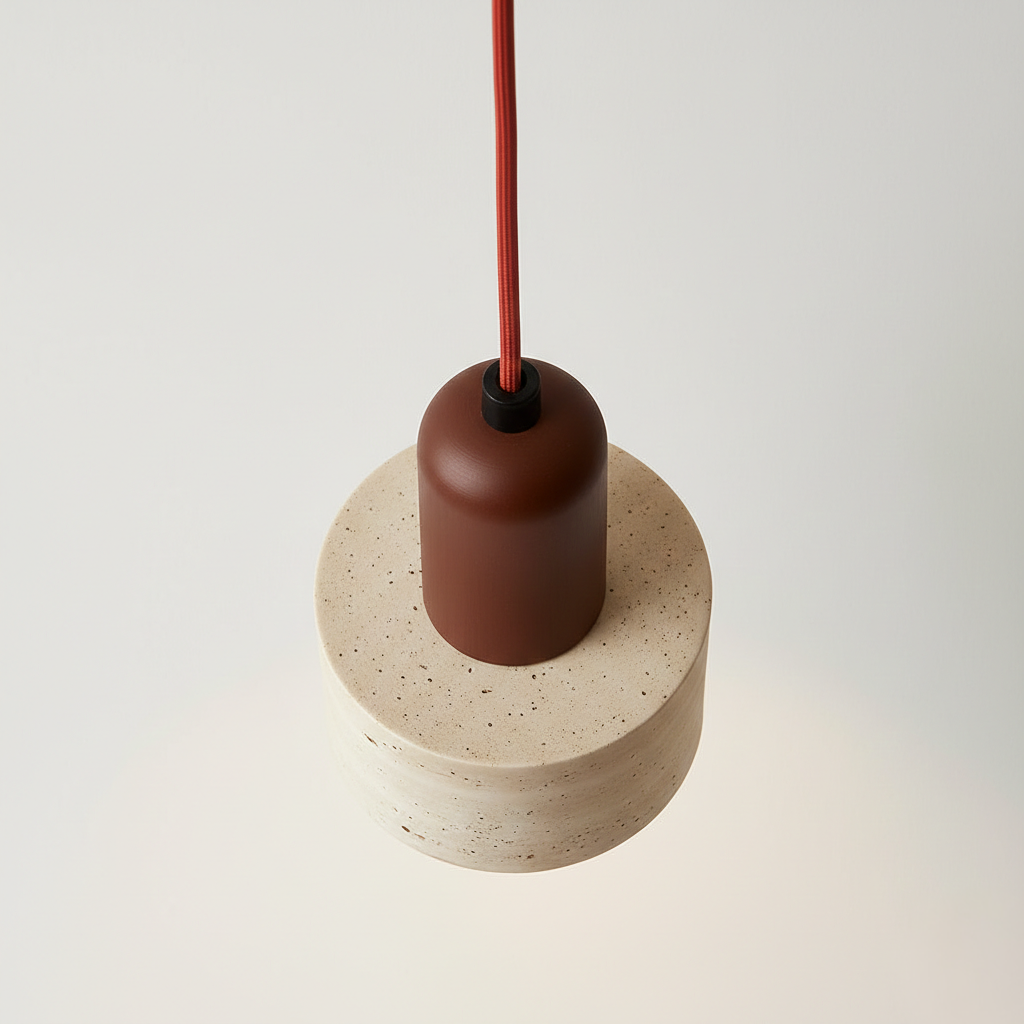 Abat Jour Suspension Travertin – Brunel Terracotta