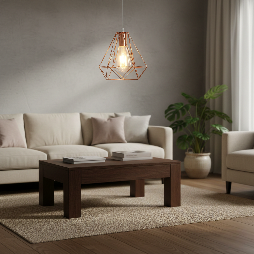 Abat Jour Suspension Métal – Aurea Cuivré