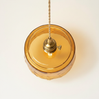 Abat Jour Suspension Verre Vintage – Voltera Laiton