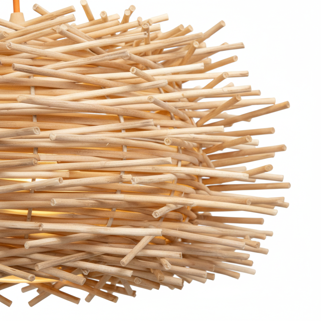 Abat Jour Suspension Rotin – Kano Bohème