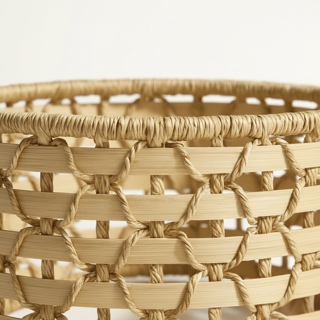 Abat-jour Rotin – Suspension Bohème Tressia