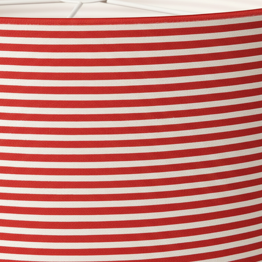 Abat Jour Tissu – Tambour Rayline Moderne