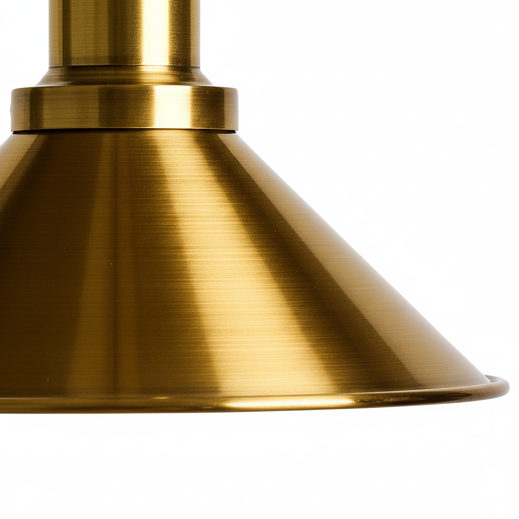 Abat Jour Suspension Métal Laiton – Luminaire Cuisine Moderne