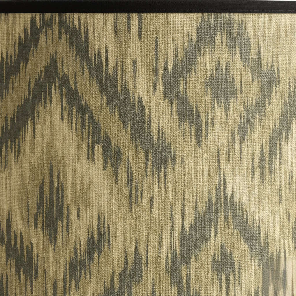 Abat Jour Bambou – Tambour Losanges Gris