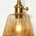 Abat Jour Suspension Verre Vintage – Cristalia Laiton