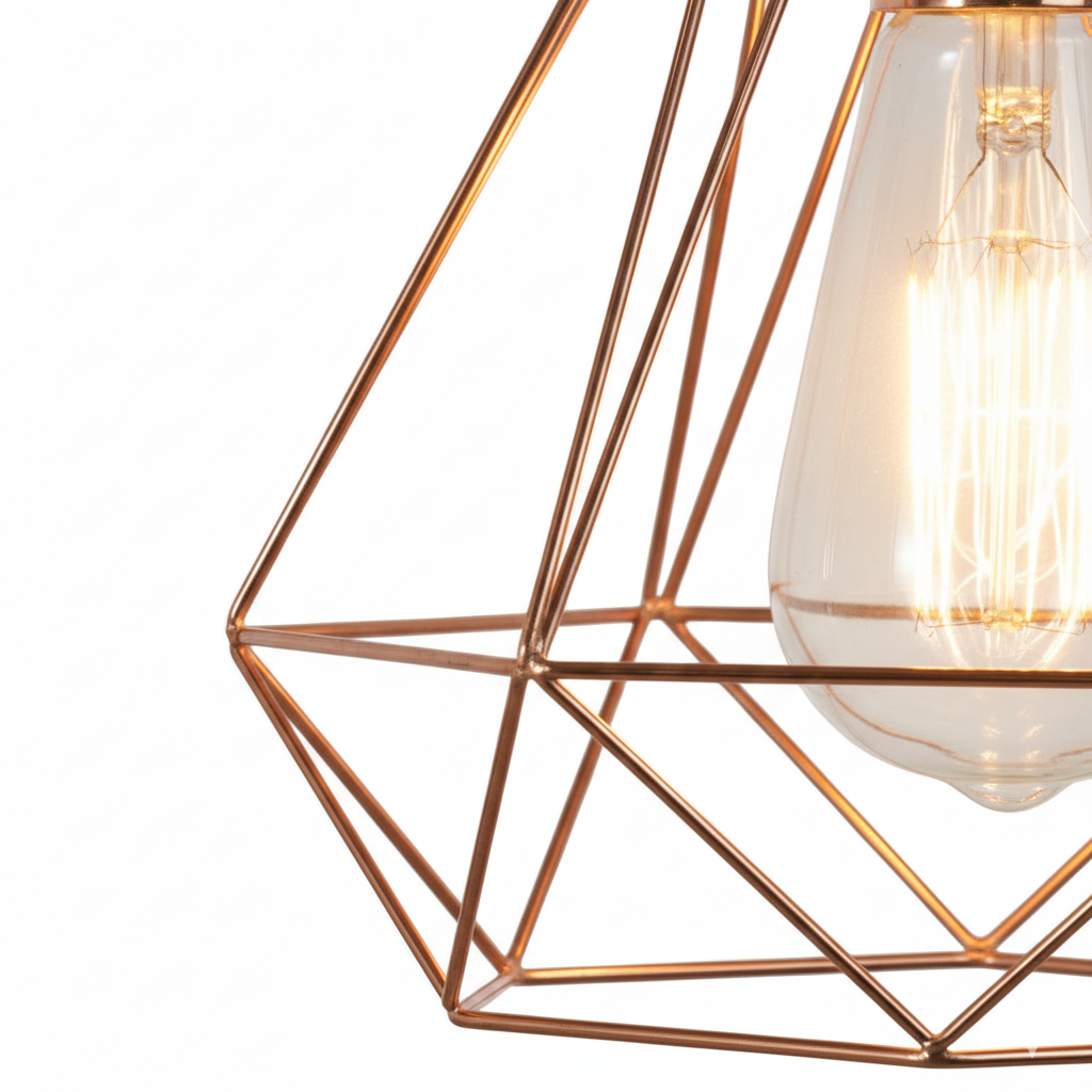 Abat Jour Suspension Métal – Aurea Cuivré