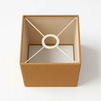 Abat Jour Carré Lin – Safran Lumière Douce