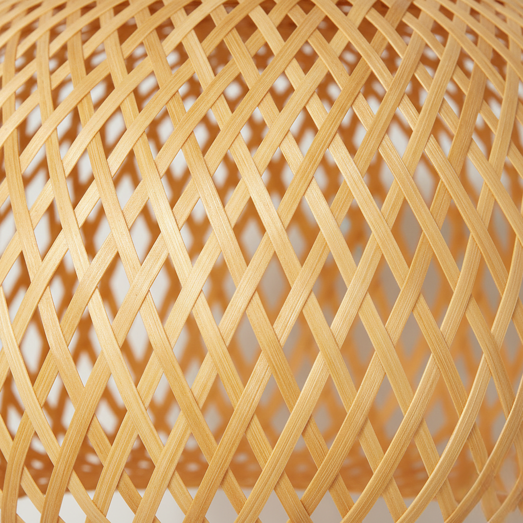 Abat jour Suspension Rotin – Luminaire Bohème Riza