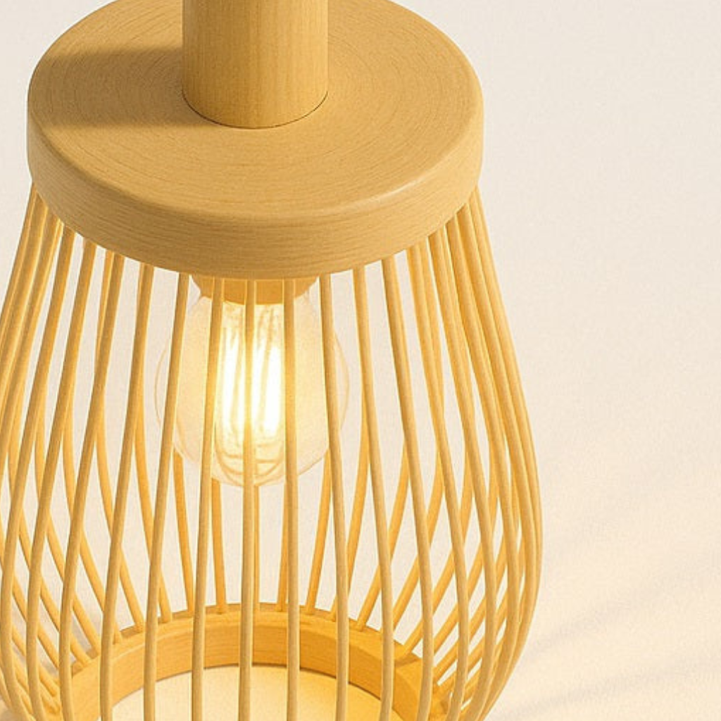 Abat jour Suspension Rotin – Luminaire Zen Ona